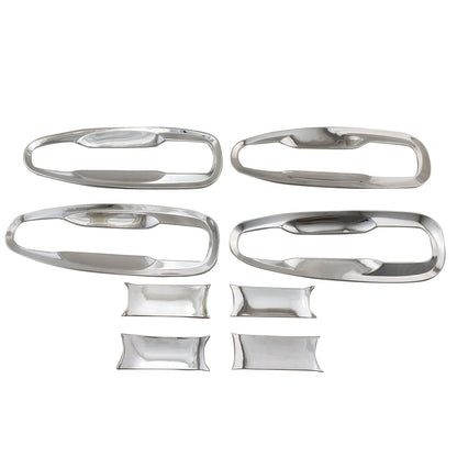 Chrome Door Handle Cover With Bowl Trim Suitable for Toyota Prado 4.0L V6