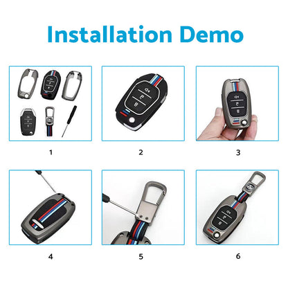 Zinc Alloy Flip Remote Key Fob Case Cover Shell Suitable For LDV T60 Pro.