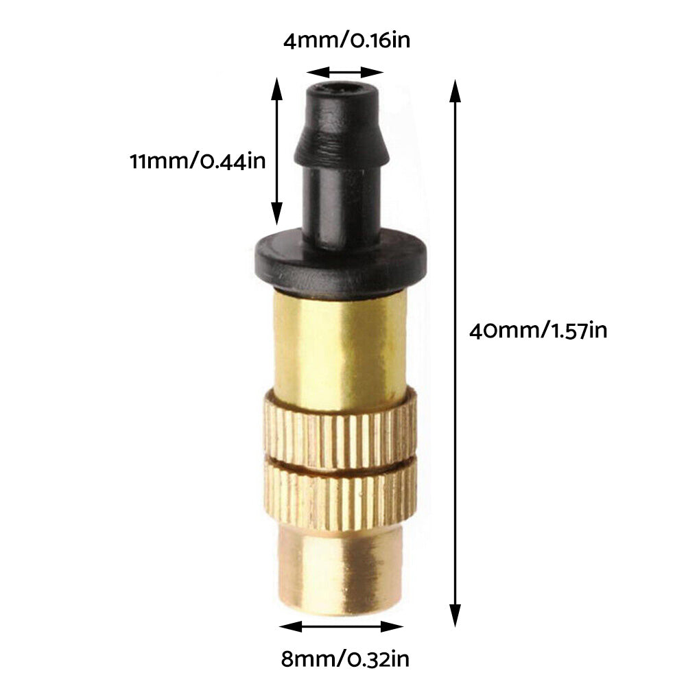 5-20x Brass Spray Misting Nozzle Sprinkler Head Garden Farm Irrigation Connector.