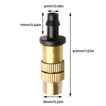 5-20x Brass Spray Misting Nozzle Sprinkler Head Garden Farm Irrigation Connector.