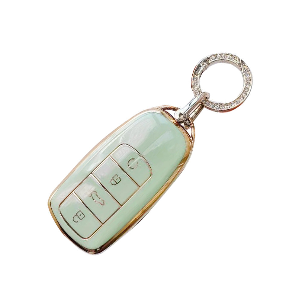 TPU Car Remote Key Fob Case Cover Suitable For Chery Omoda 5 Green.