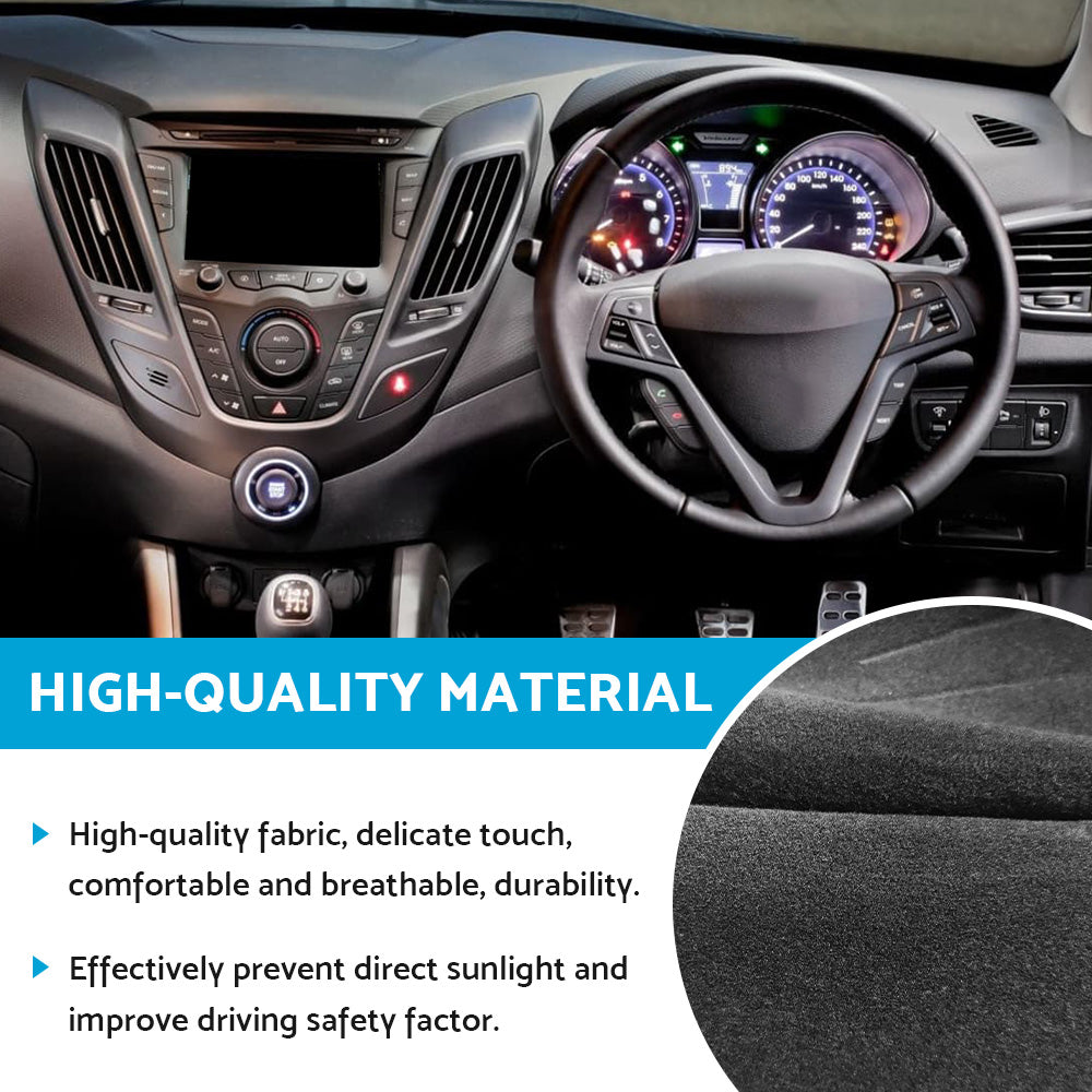 Non-Slip DashMat Suitable For Hyundai Veloster FS 11-17 All Models Mat Covers