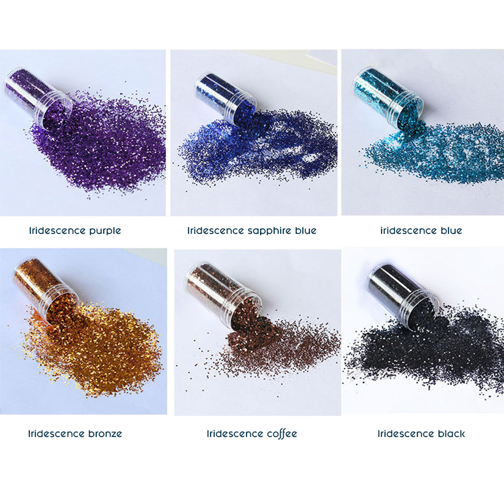 24x 20ml Colors Glitter Pigment Powder Suitable For Resin Epoxy Crafts.