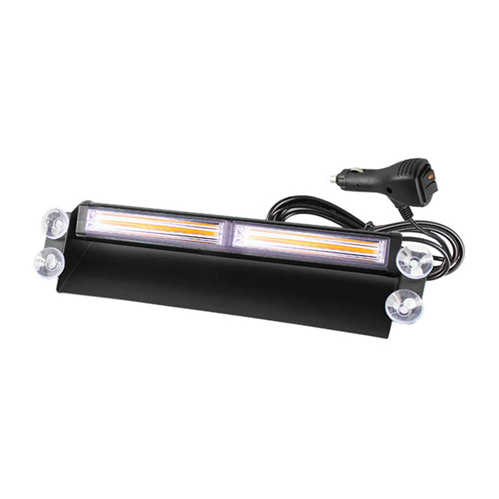 Amber Bar LED Flashing Beacon Strobe Warning Light Car Truck For Windshield Dash.