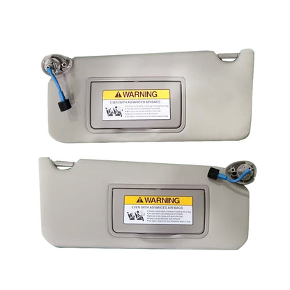 Pair of Sun Visors With Light & Mirror Suitable for Honda Accord