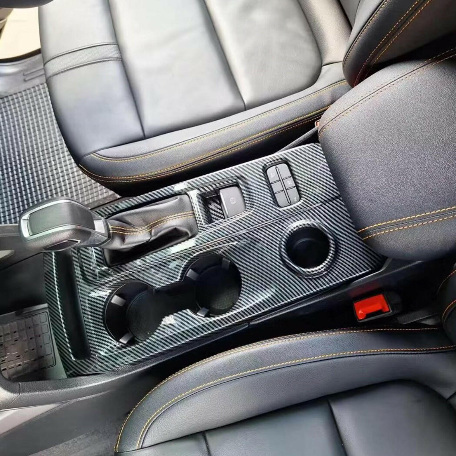 Carbon Gear Shifter Panel Console Protector Trim Suitable For Ford Ranger Raptor.