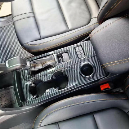 Carbon Gear Shifter Panel Console Protector Trim Suitable For Ford Ranger Raptor.