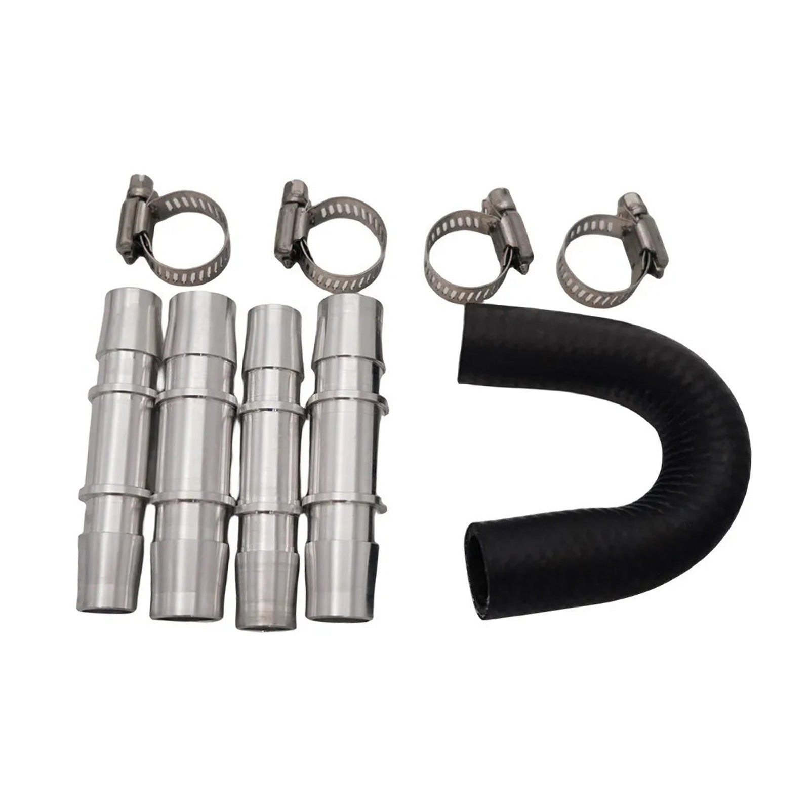 Car Engine Heater Core Bypass Kit 5 or 8in 3 or 4in Hose Fitting Aluminum For Most.