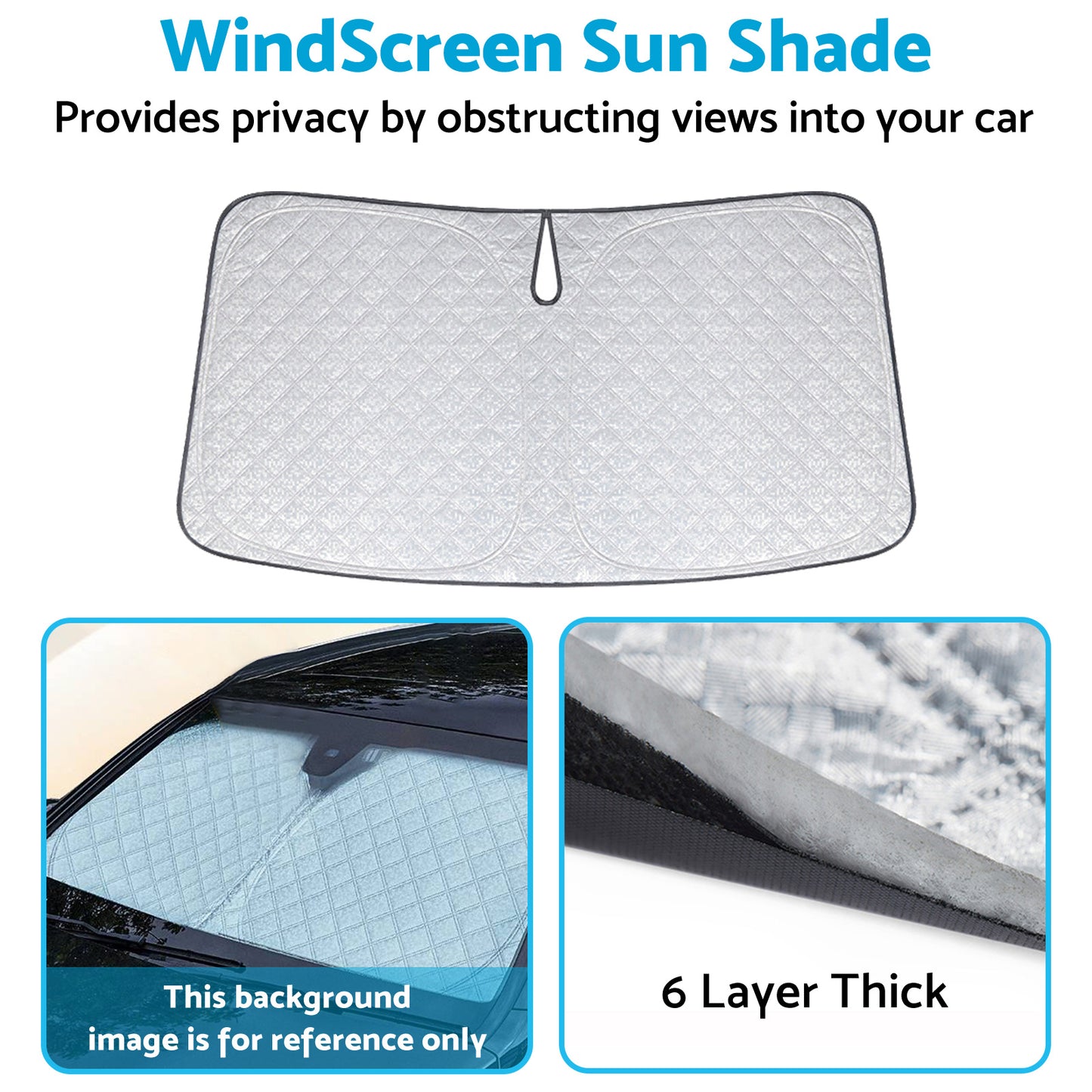 6 Layer WindScreen Sun Shade Suitable For Chery Omoda 5 2022-2024 UV Protection.