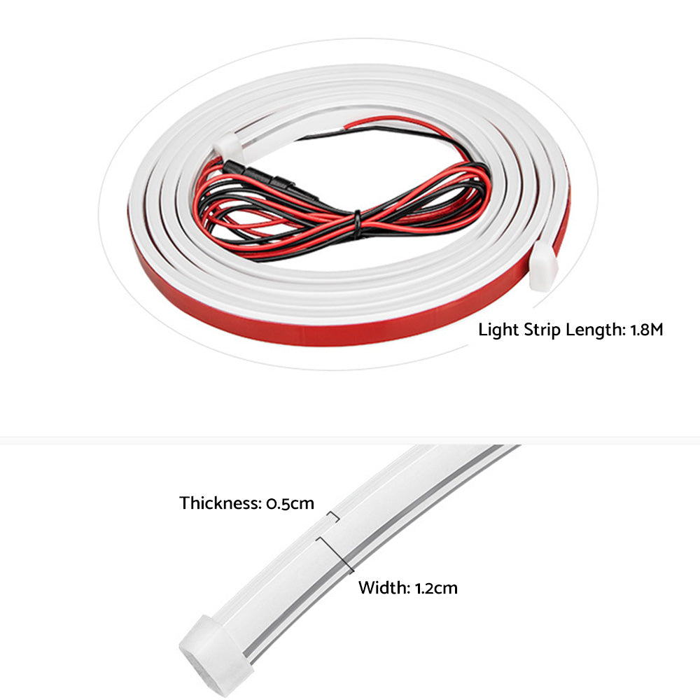 1. 8M  Start Scan Dynamic LED DRL Car Hood Light Strip Daytime Running Light.