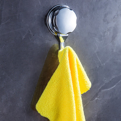 2x Strong Vacuum Suction Cup Hook Suitable for Bathroom and Kitchen Towel Shower