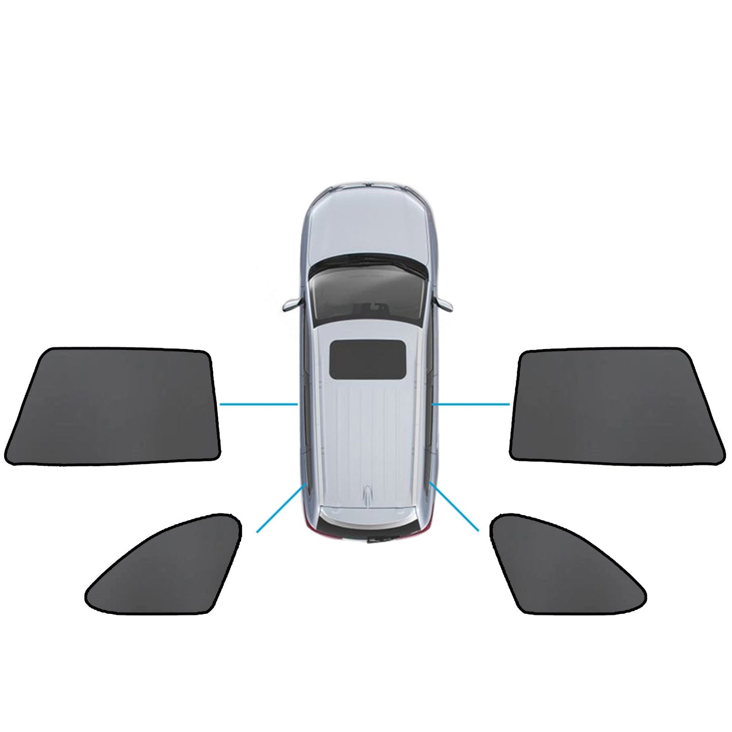 Magnetic Mesh Sun Shade Suitable for Subaru Outback Front Rear