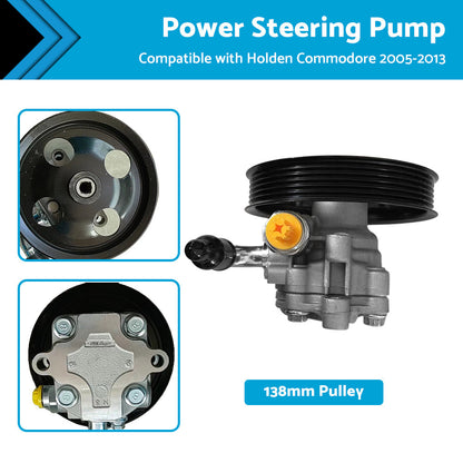 Power Steering Pump  and  Pulley For Holden Commodore 6. 0L V8 VE VZ L98  2005-2013.