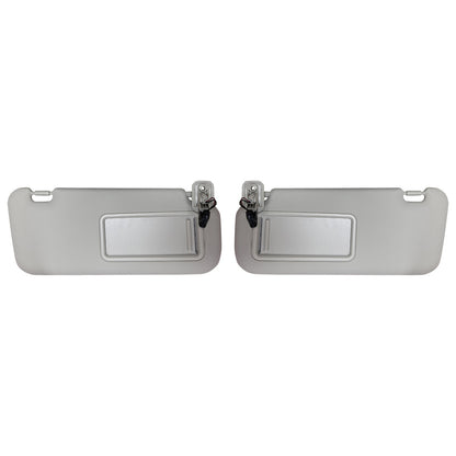 2x Sun Visors Right & Left With Light Suitable for Mazda 3