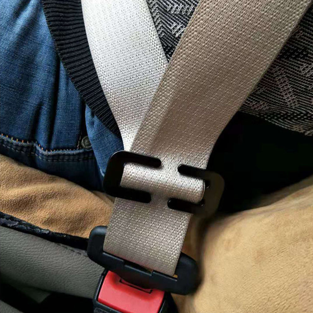 2x Locking Clip Metal Automotive Type Car Safety Seat Belt Steel Adjuster.