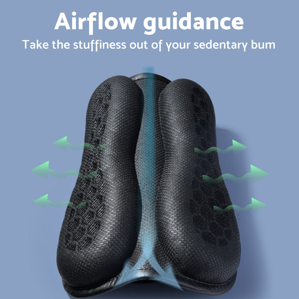 Foldable Passenger Motorcycle Gel Rear Seat Cushion with 3D Honeycomb Structure