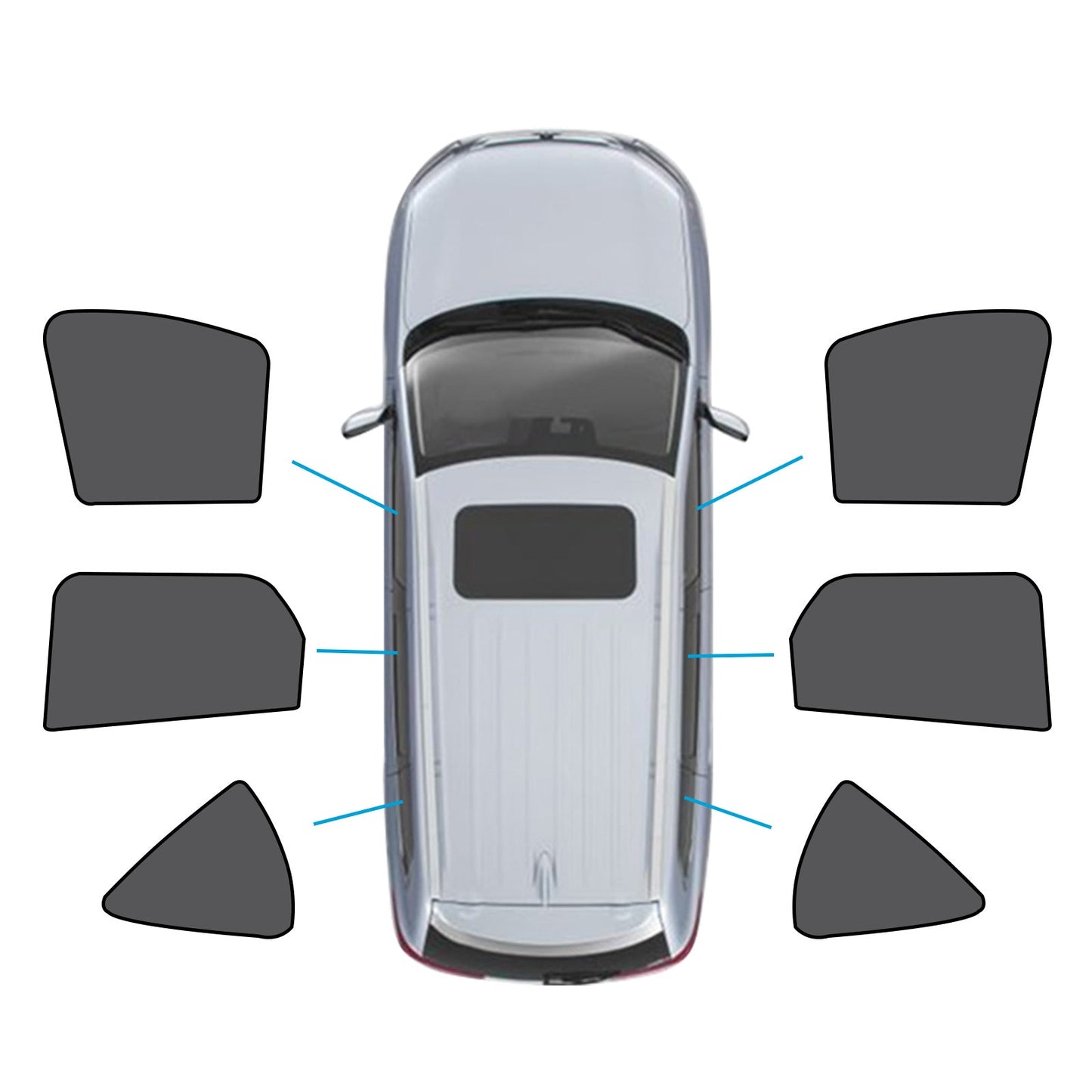 Car Window Sun Shade Magnetic Mesh Suitable For Mazda CX-60 2022-Present.