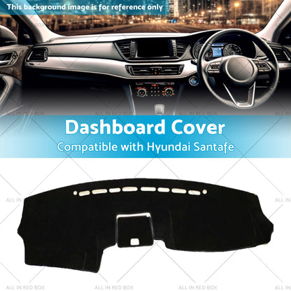 RHD Non-slip Dash Mat Suitable For Hyundai Santafe 2006-2012 Dashboard Cover.