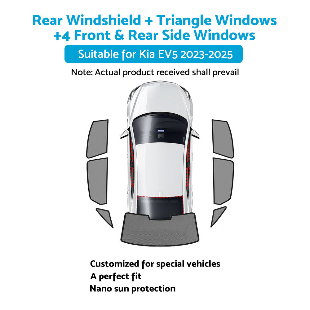 Magnetic Car Window Sun Shades Sun Blind Suitable for Kia EV5