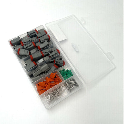 117x Deutsch Kit DT 2 Way Series Connector Plug Waterproof Suitable For Auto Marine DT2 Pin