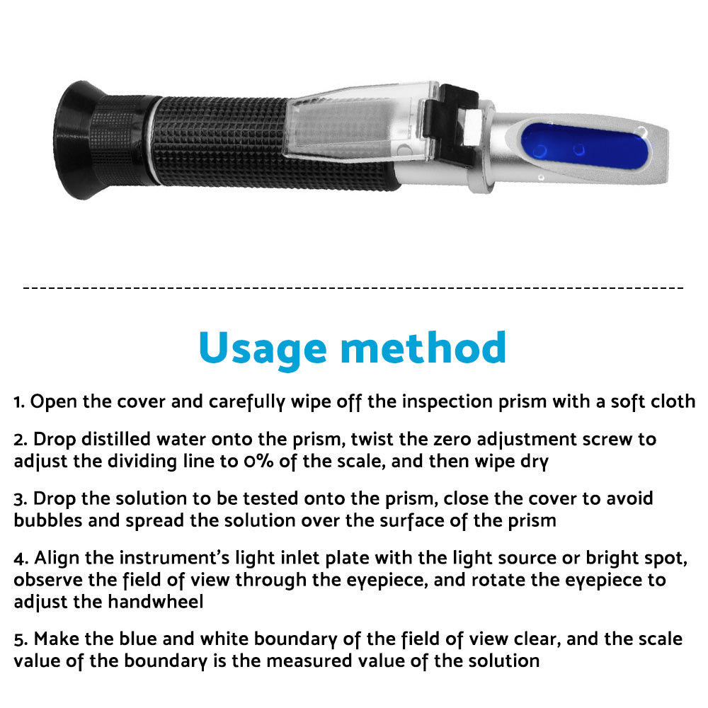 0-100percent Salinity Refractometer Meter Aquarium Sea Salt Water Tester for Aquarium.
