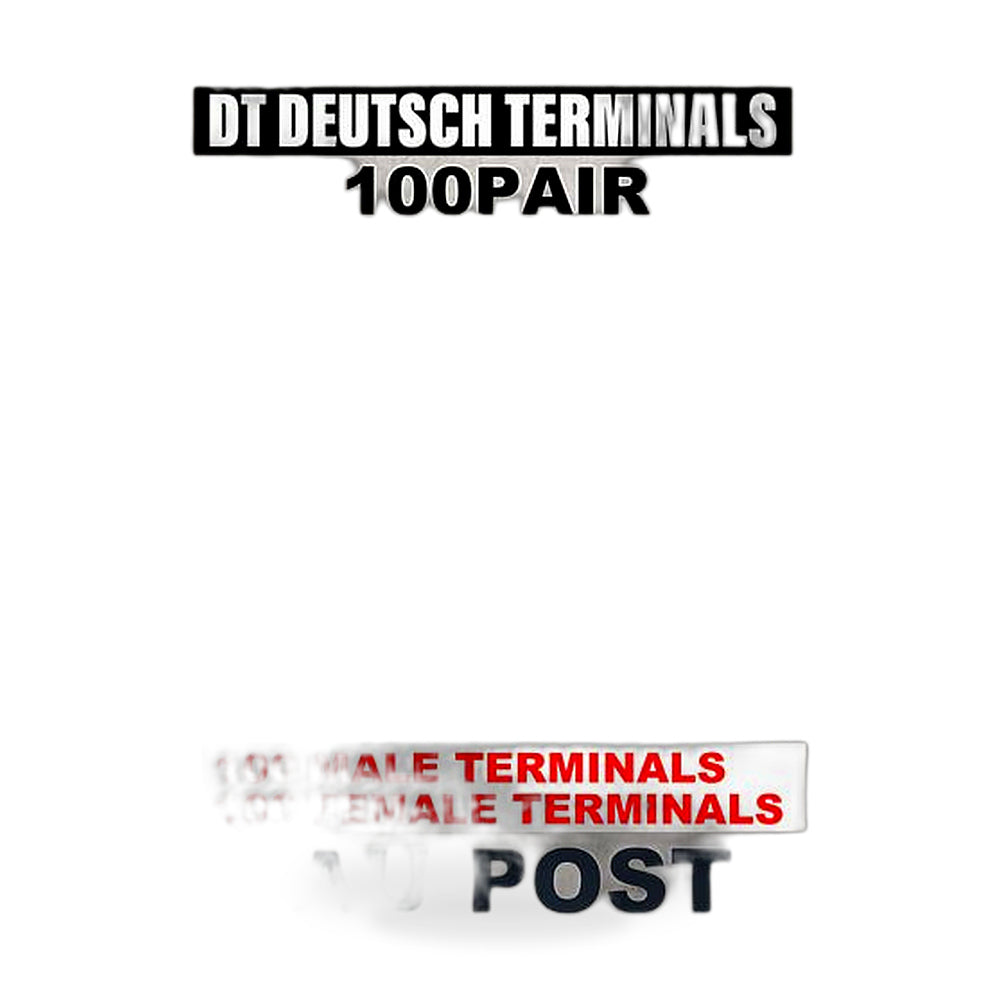 100 Pairs Deutsch Solid Terminal No.16 Contact Pins Male Female Connector Plug - ZT2