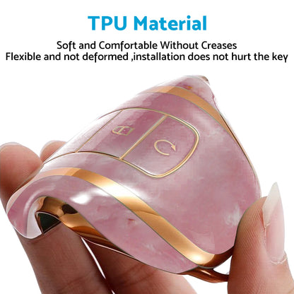 Car Remote Key Fob Case Cover TPU Pink Suitable For Chery Omoda 5