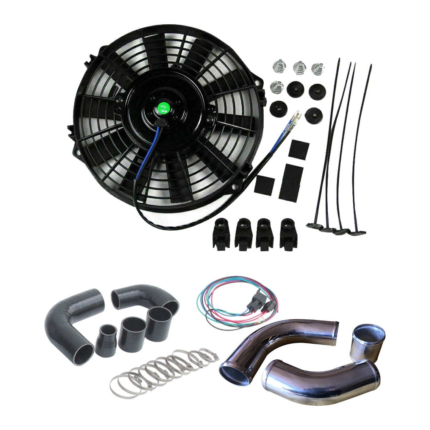 Aluminum Intercooler Hose Pipe Kit Suitable for Nissan Patrol GU 3.0L