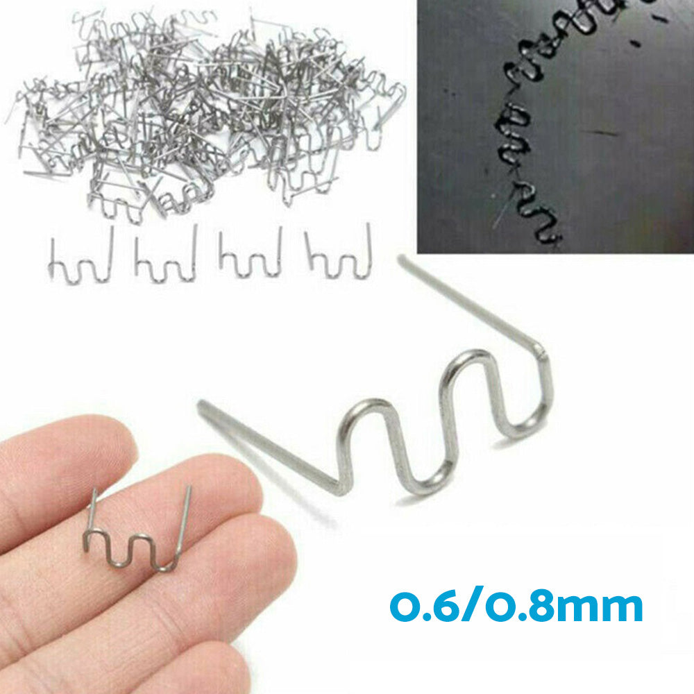 1000PCS Hot Staples Plastic Welding Wave Stapler For Car Bumper Repair Tool Kits.