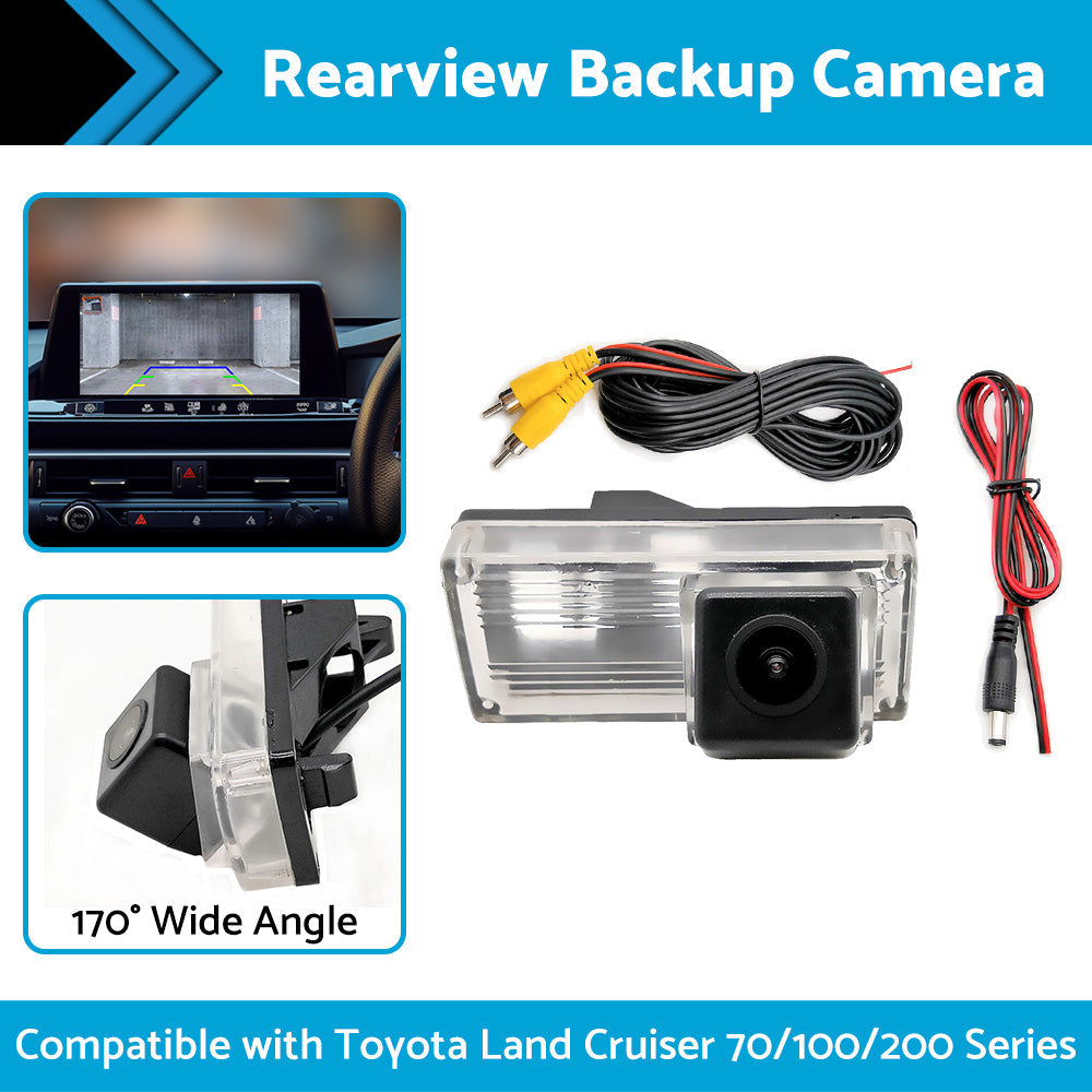 Car Rear View Backup Camera Suitable For Toyota Land Cruiser 70 100 200 Series.