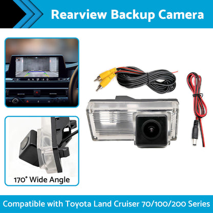 Car Rear View Backup Camera Suitable For Toyota Land Cruiser 70 100 200 Series.