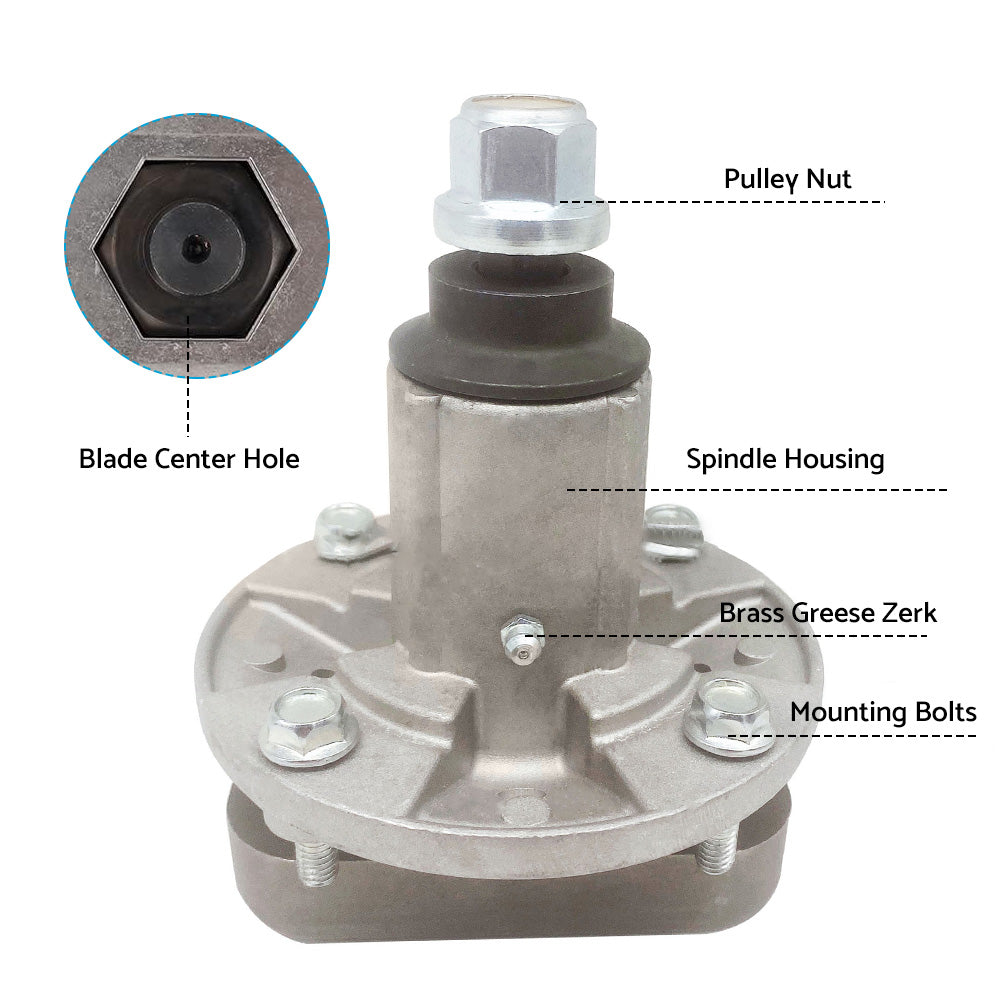 2xSpindle Assembly Suitable For John Deere Models L100 L107 L110 GY20050 GY20785.