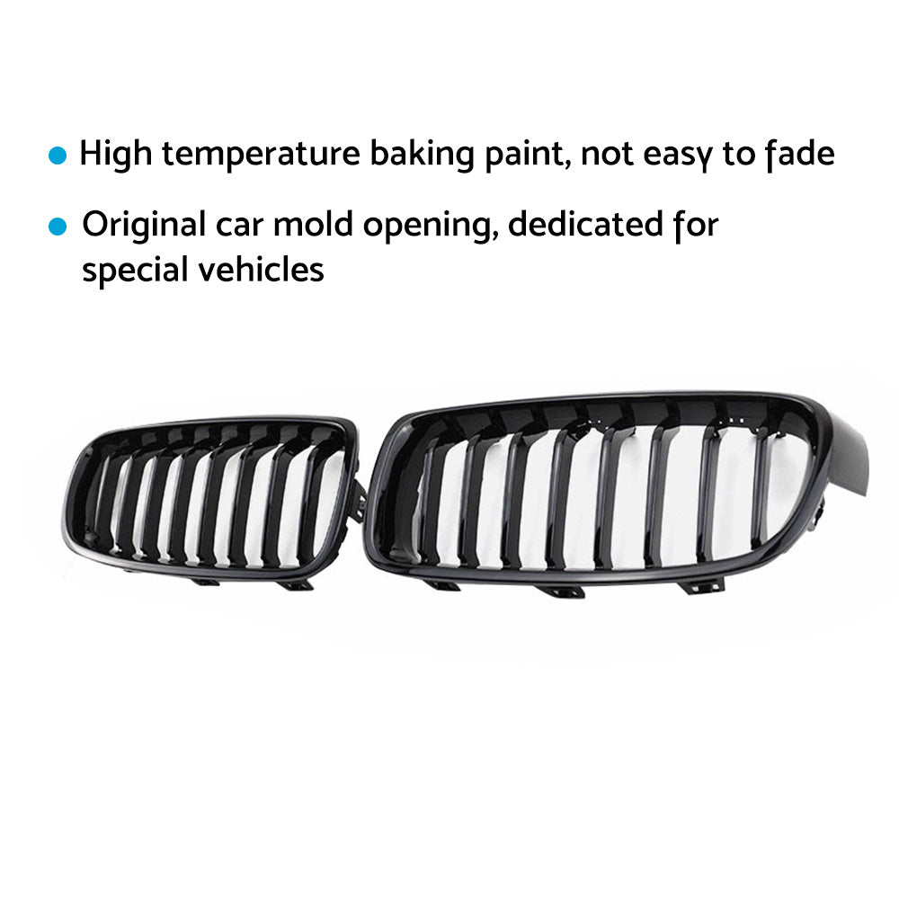 Front Bumper Kidney Grille Grill Suitable For BMW F30 F31 320i 330i 12-18.
