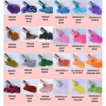 24x 20ml Colors Glitter Pigment Powder Suitable For Resin Epoxy Crafts.