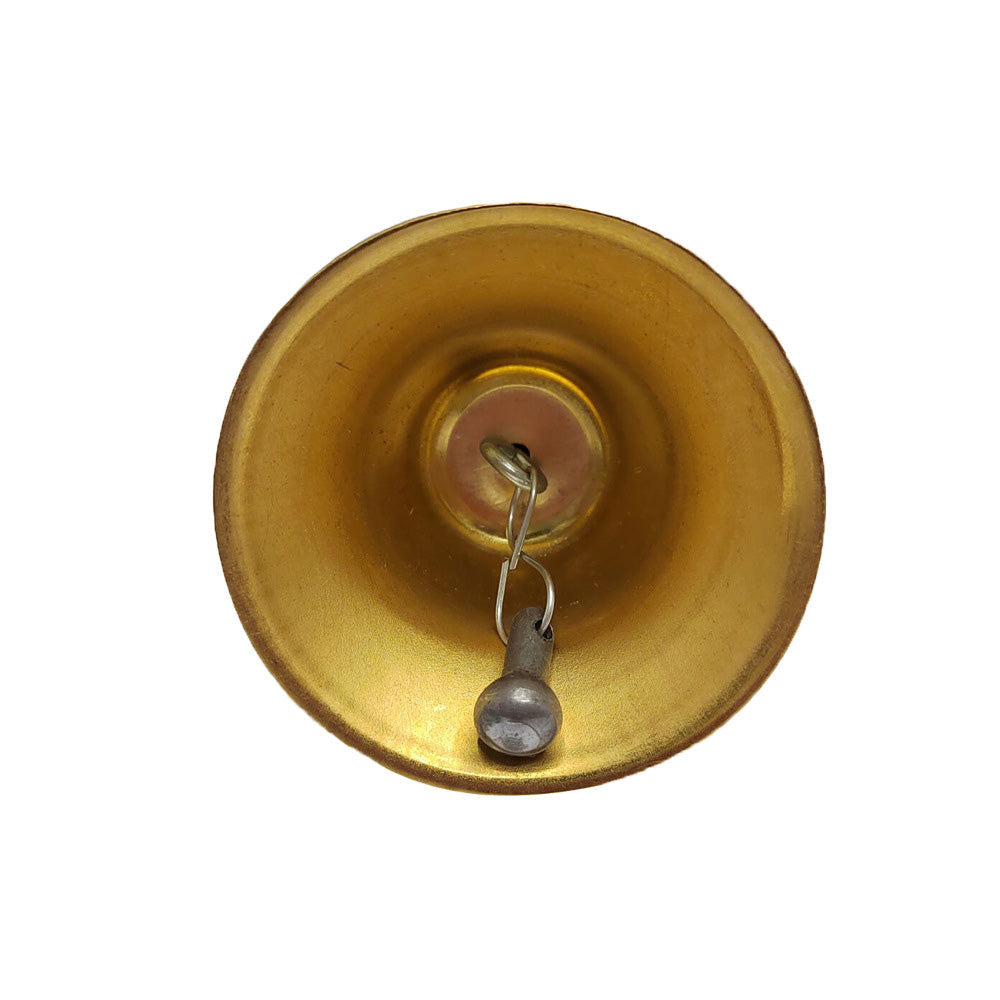 Brass Hand Bell Loud Call Bell Handbell Desk Ringbell for Wedding Festival.