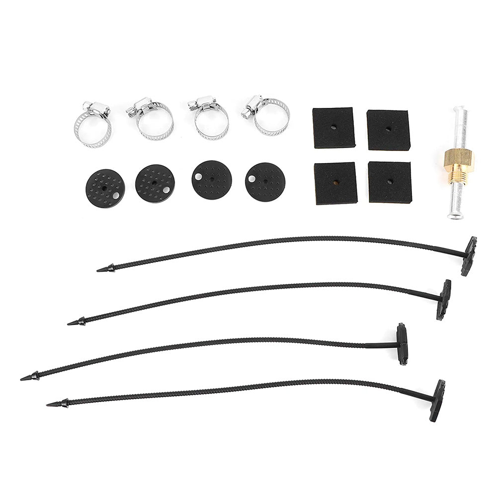 6 Row 6 AN Transmission Oil Cooler Auto Manual Radiator Converter Kit Universal.