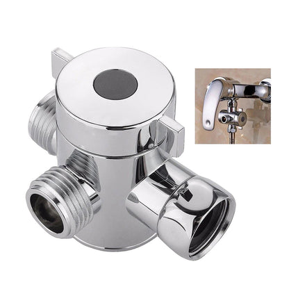 1 2 in Three Way T-adapter Valve For Toilet Bidet Shower Head Diverter Valve.