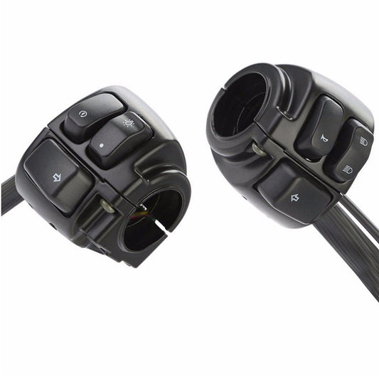 Motorcycle Handlebar Control Switches With Wiring Harness Suitable For Harley Dyna & V-Rod