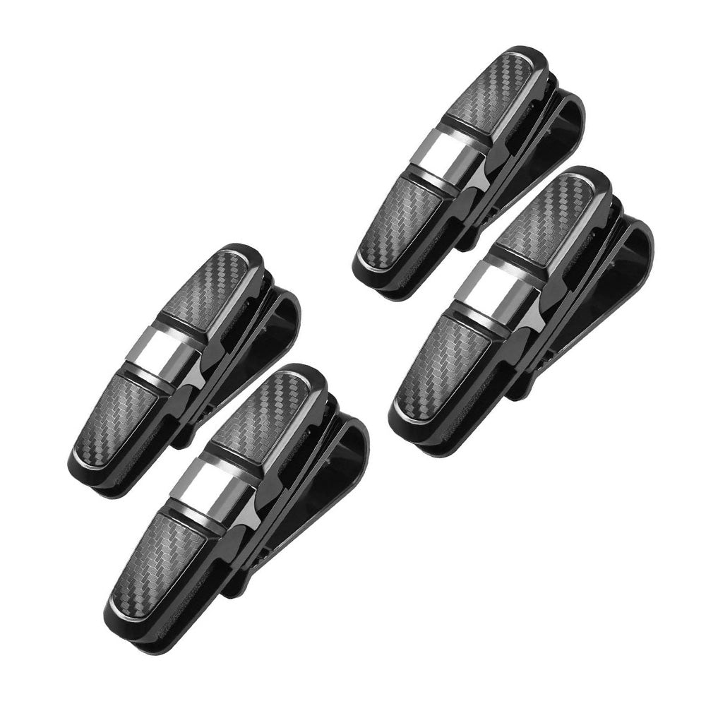 4x Sunglasses Holder Visor Clip Suitable for Universal Vehicles
