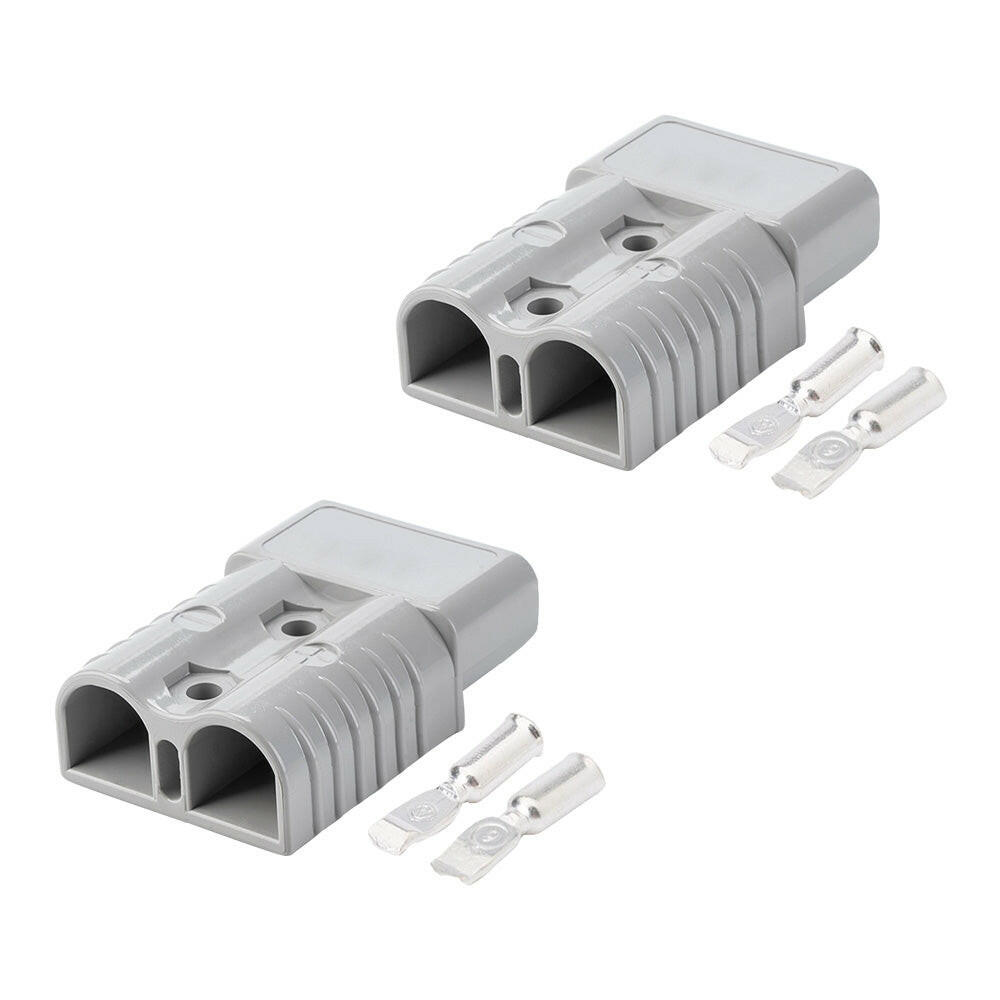2x Grey Anderson Style Plug 120A Heavy Duty Connector Suitable For Universal Use