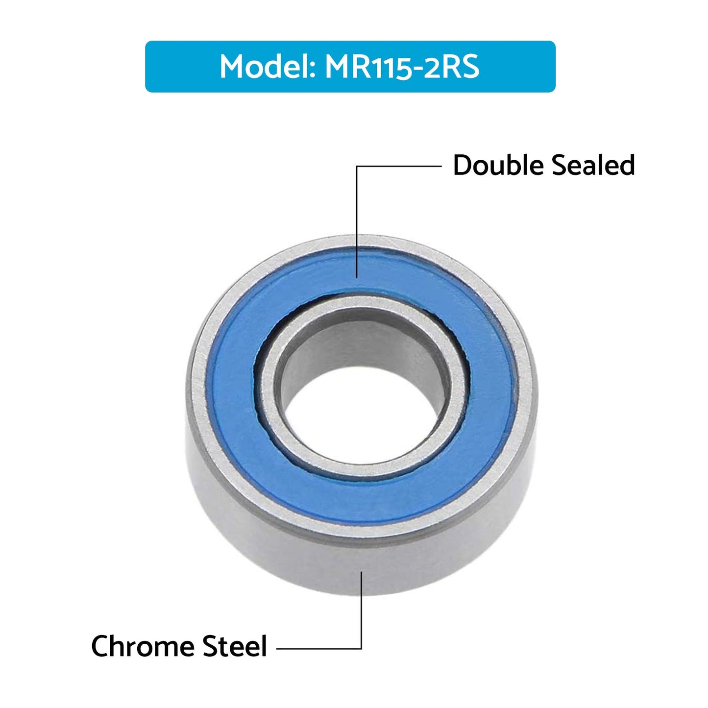 5x11x4mm Bearings For RC Tamiya 1150 HPI MR115-2RS Savage Traxxas Axial Losi.