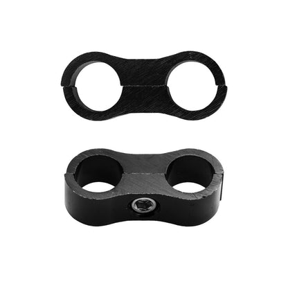 10x AN6 6AN AN-6 Nylon Braided Stainless Steel Fuel Oil Line Hose Separator Clamp