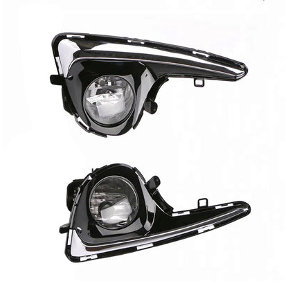 2x Front Grill Bumper Halogen Fog Lights Suitable For Toyota Yaris 2018-2019