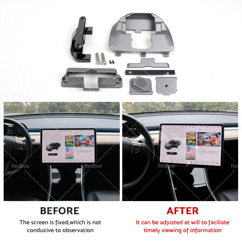Fit Tesla Model 3 Model Y Screen Rotating Holder Navigation Vehicle Swivel Mount.
