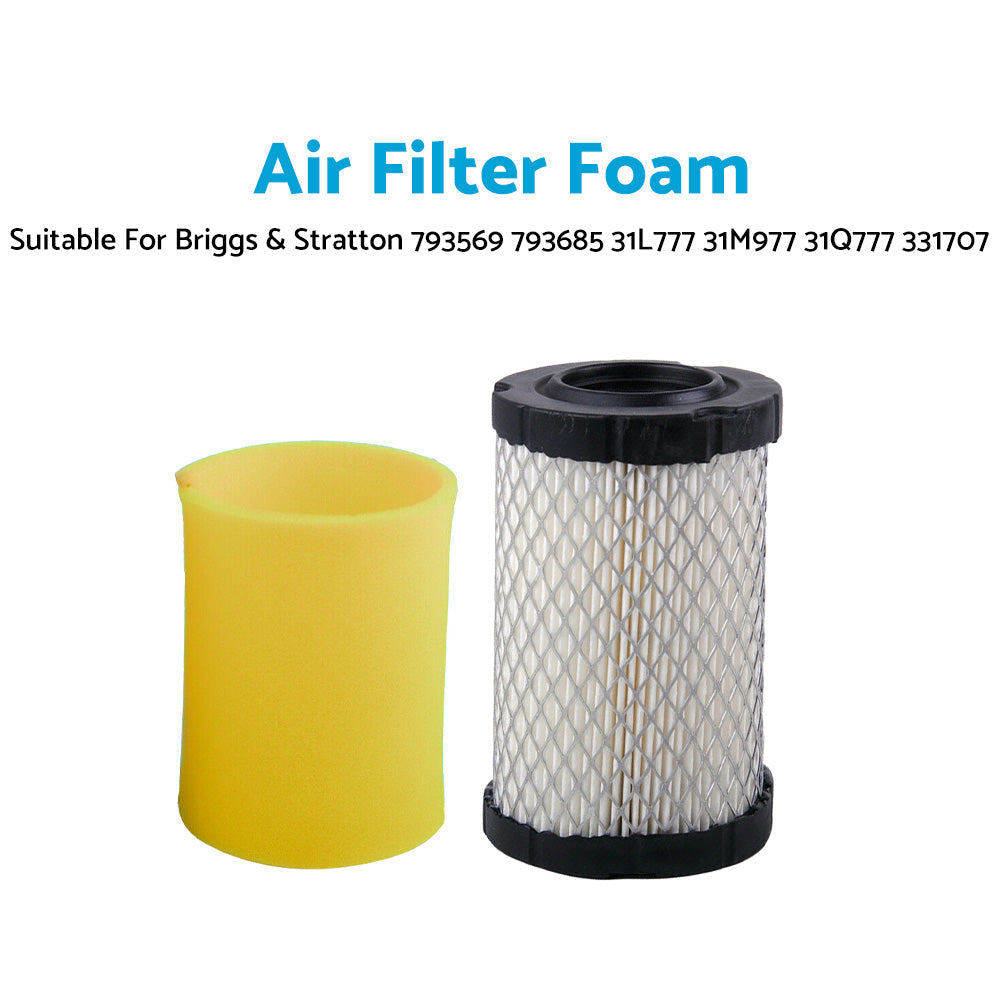 Air Filter Foam Suitable For Briggs and  Stratton 793569 31L777 31M977 31Q777 331707.