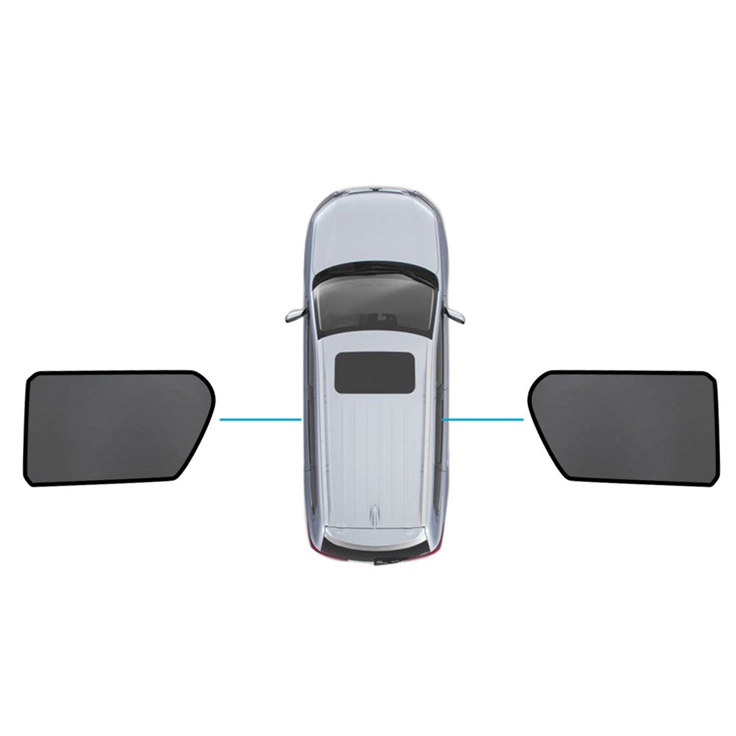 Magnetic Mesh Sun Blind Shades Suitable For Toyota Hilux SR5 2015-2025