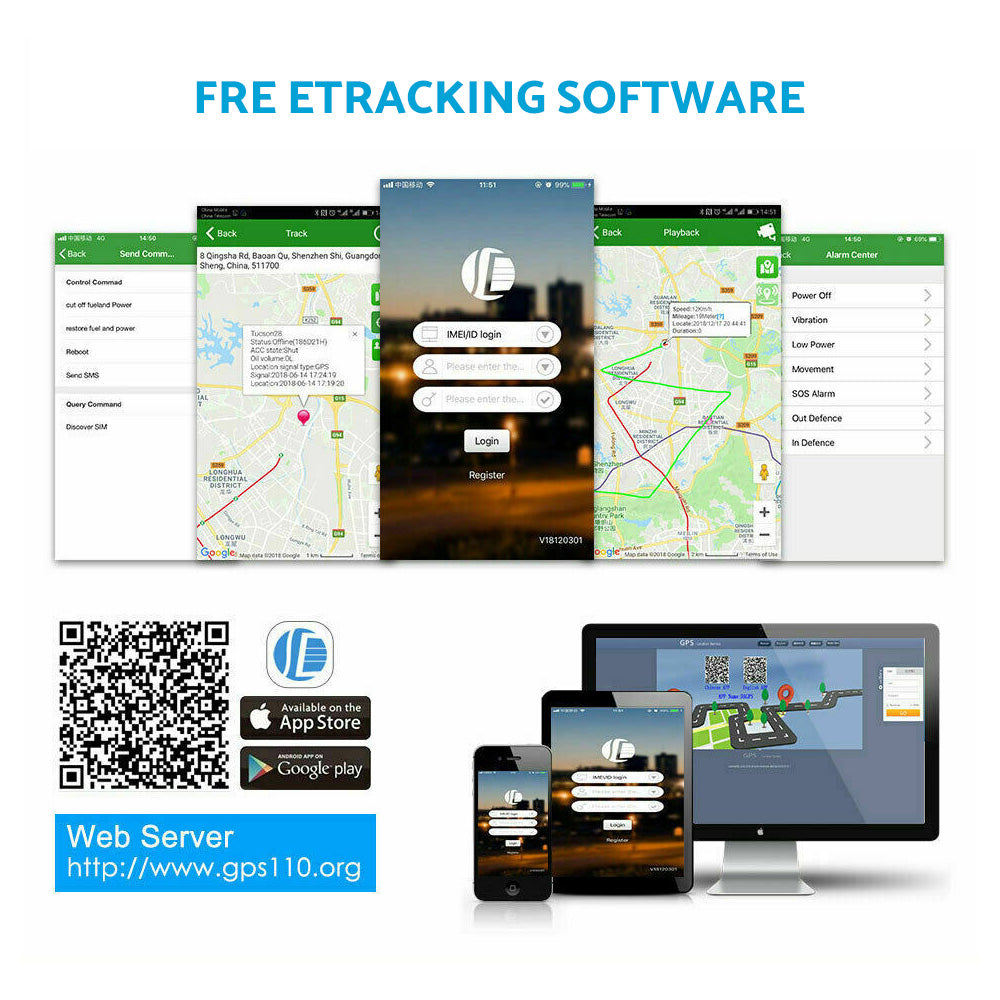 4G GPS Tracker Suitable for Car Vehicle Anti-Theft Real-Time Alarm Tracking Devi