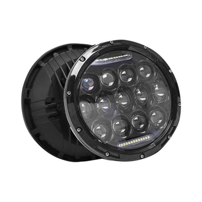 Pair of 7-Inch Round LED Headlights Hi/Lo DRL Beam Sealed Headlamps Suitable For Nissan Patrol