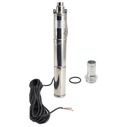 3in 48V 750W Deep Well Solar Submersible Bore Hole Water Pump With 15M Line.
