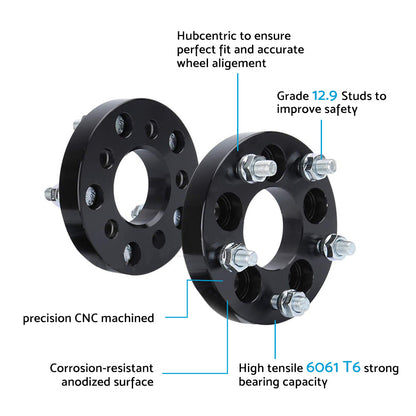25mm Bolt-On Wheel Spacers Suitable For Holden Commodore VB-VZ 5x120 69.6.